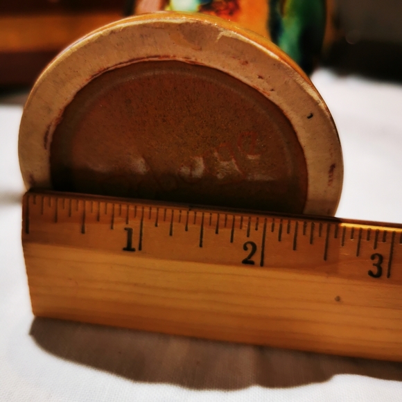 Vintage Wilfrid Roberge Pottery Mulicolour Slip Glaze Mug - Picture 13 of 16